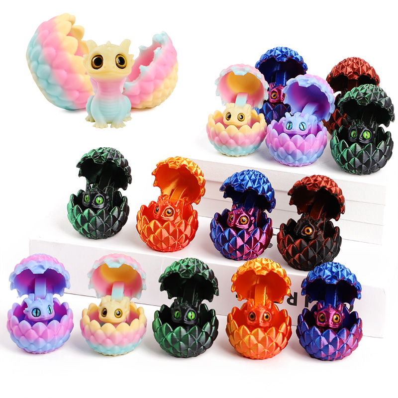 3D Printing Gif - Cute 3D Printed Dragon Eggs with