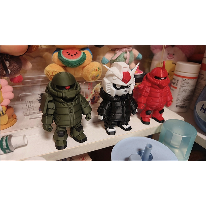 3D Printing Gif - Yige Model Q Version Zaku Rx-0