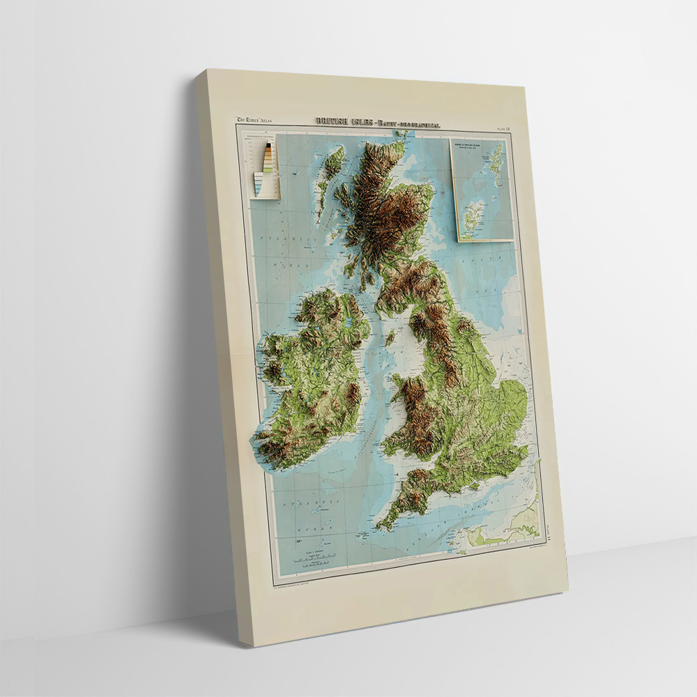 3D Relief Map of 1922 British  - 3D Printing Wall review and price