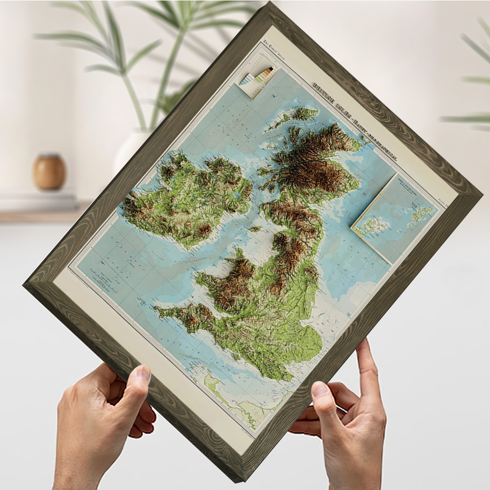 3D Relief Map of 1922 British  - 3D Printing Wall review and price