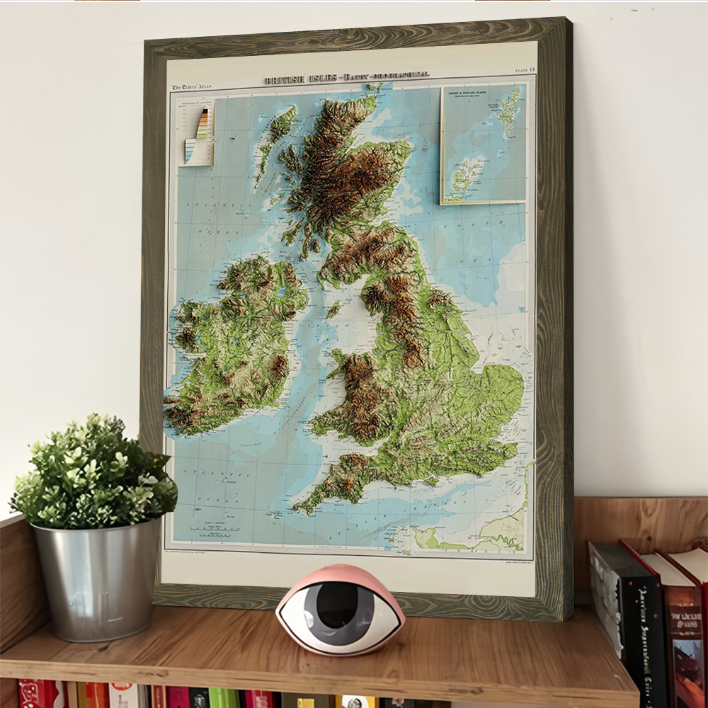 3D Relief Map of 1922 British  - 3D Printing Wall review and price