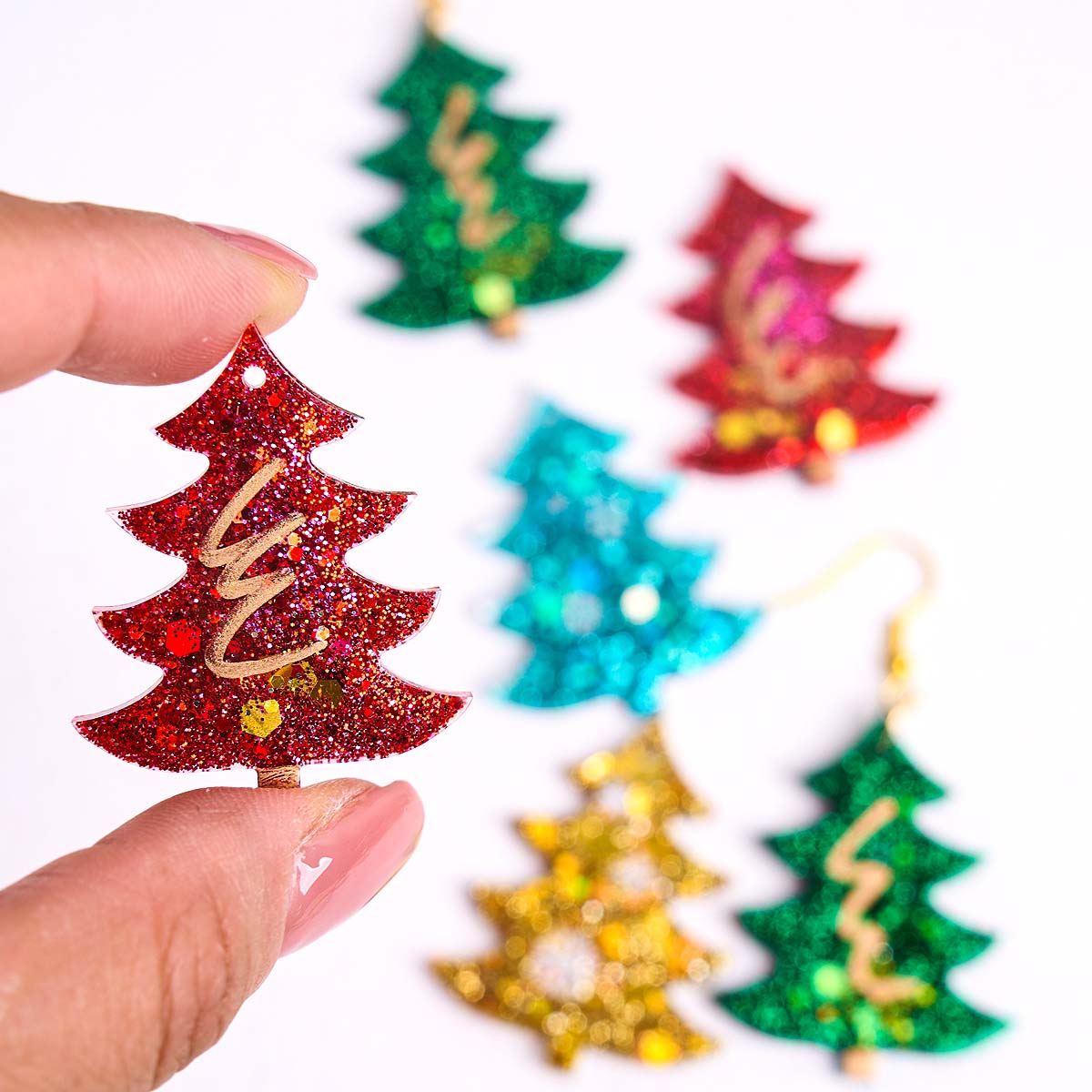 3D Christmas Tree Pendant Sili - 3D Printing Earrings review and price