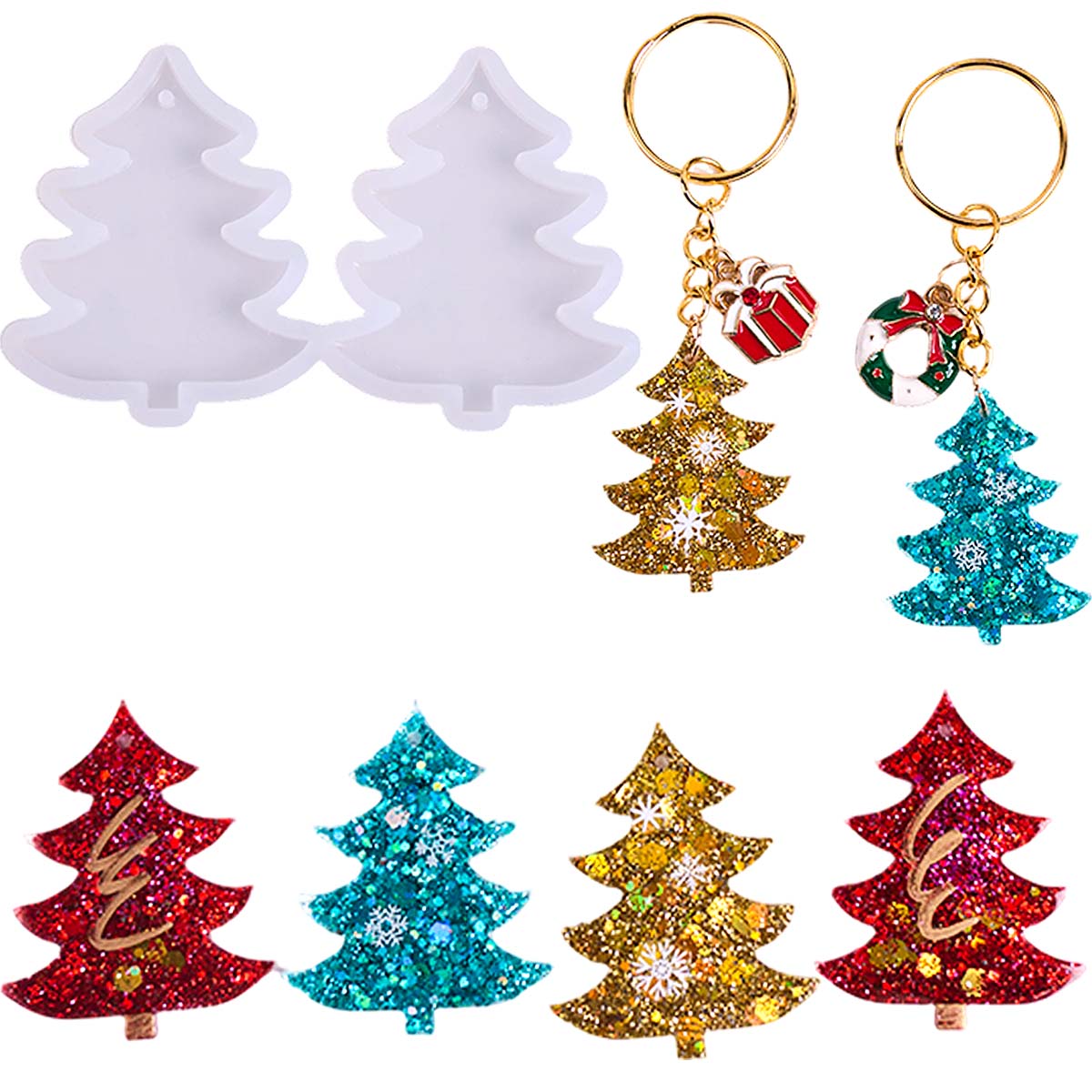 3D Christmas Tree Pendant Sili - 3D Printing Earrings review and price