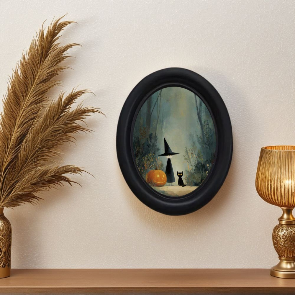 A 3D Vintage Halloween Witch a - 3D Printing Wall review and price