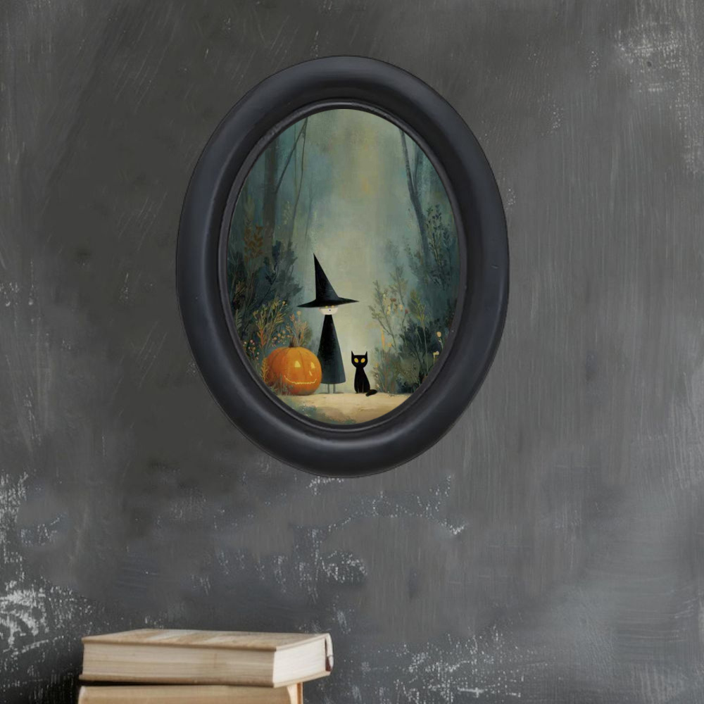 A 3D Vintage Halloween Witch a - 3D Printing Wall review and price