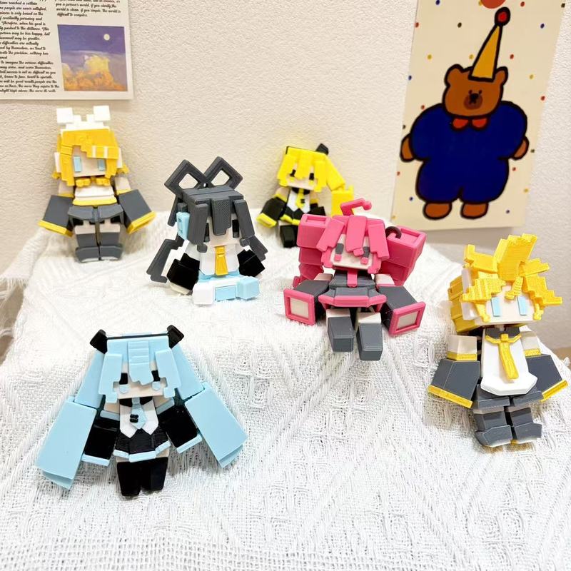 Anime Hatsune Miku 3d Printed  - 3D Printing Gif review and price