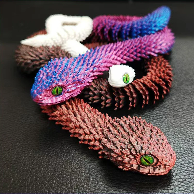 3D Printed Snake Movable Joint - 3D Printing Gif review and price