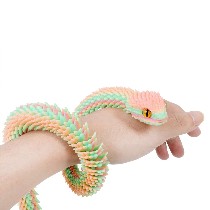 3D Printed Snake Movable Joint - 3D Printing Gif review and price