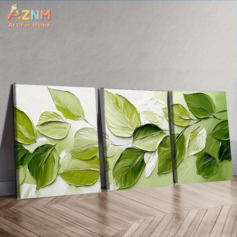 AZNM 3D Textured Green Leaf Im - 3D Printing Wall review and price
