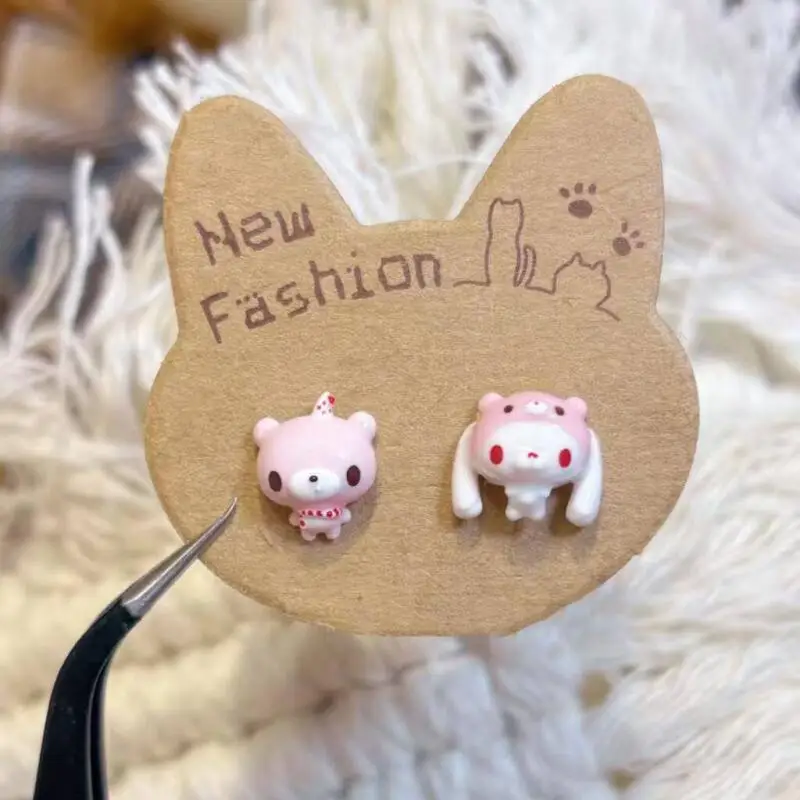 Gloomy Bear Cute Asymmetric Ca - 3D Printing Earrings review and price