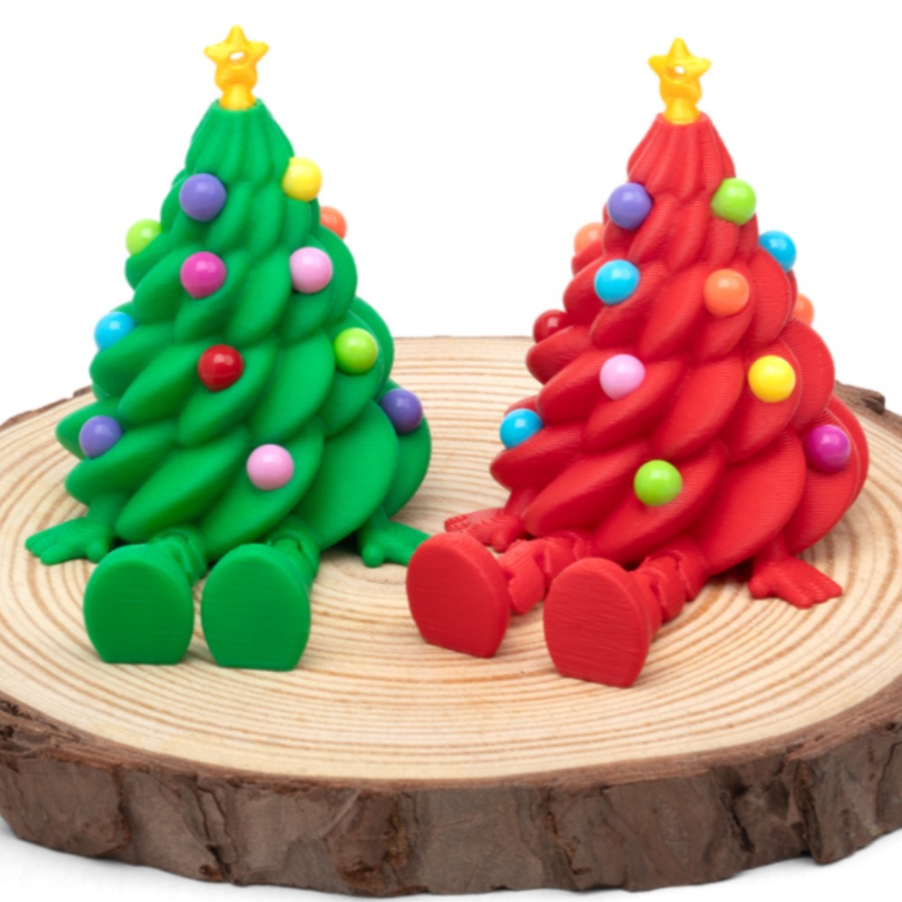 3D Printed Christmas Tree Figu - 3D Printing Gif review and price