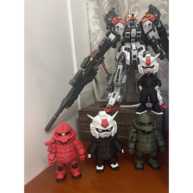 Yige Model Q Version Zaku Rx-0 - 3D Printing Gif review and price