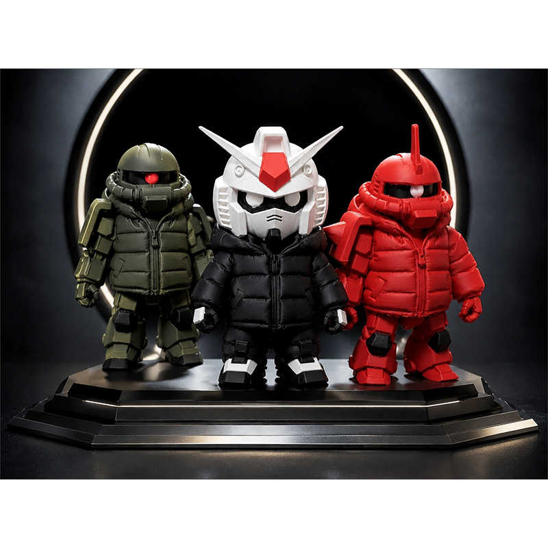Yige Model Q Version Zaku Rx-0 - 3D Printing Gif review and price