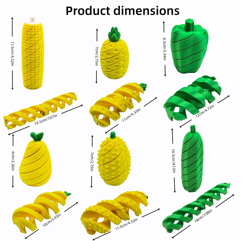 3D Printed Fruit and Vegetable - 3D Printing Gif review and price